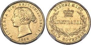 1/2 Sovereign Australien (1788 - 1939) Gold Victoria (1819 - 1901)