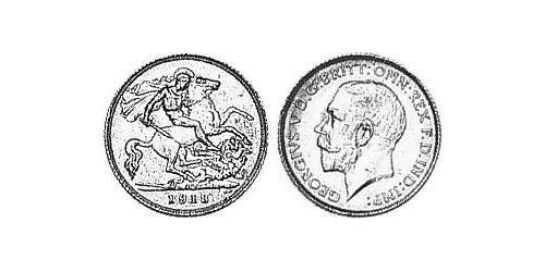 1/2 Sovereign Australien (1788 - 1939) Gold George V (1865-1936)