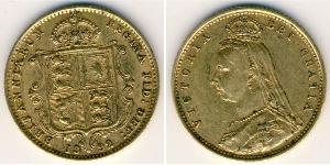 1/2 Sovereign United Kingdom Gold Victoria (1819 - 1901)