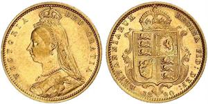 1/2 Sovereign United Kingdom Gold Victoria (1819 - 1901)