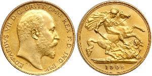1/2 Sovereign United Kingdom of Great Britain and Ireland (1801-1922) Gold Edward VII (1841-1910)