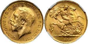 1/2 Sovereign United Kingdom of Great Britain and Ireland (1801-1922) Gold George V of the United Kingdom (1865-1936)