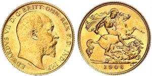 1/2 Sovereign United Kingdom of Great Britain and Ireland (1801-1922) Gold Edward VII (1841-1910)