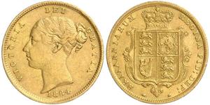 1/2 Sovereign United Kingdom of Great Britain and Ireland (1801-1922) Gold Victoria (1819 - 1901)
