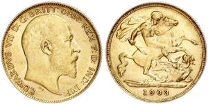 1/2 Sovereign United Kingdom of Great Britain and Ireland (1801-1922) Gold Edward VII (1841-1910)