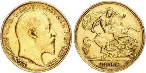 1/2 Sovereign United Kingdom of Great Britain and Ireland (1801-1922) Gold Edward VII (1841-1910)