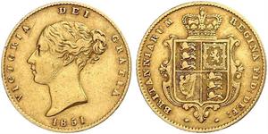 1/2 Sovereign United Kingdom of Great Britain and Ireland (1801-1922) Gold Victoria (1819 - 1901)