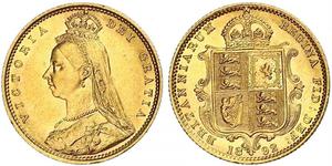 1/2 Sovereign Vereinigtes Königreich Gold Victoria (1819 - 1901)