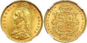 1/2 Sovereign Vereinigtes Königreich Gold Victoria (1819 - 1901)
