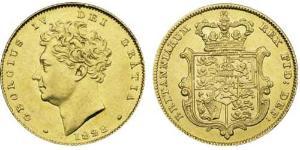 1/2 Sovereign Vereinigtes Königreich von Großbritannien und Irland (1801-1922) Gold Georg IV (1762-1830)
