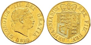 1/2 Sovereign Vereinigtes Königreich von Großbritannien und Irland (1801-1922) Gold Georg III (1738-1820)