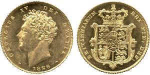 1/2 Sovereign Vereinigtes Königreich von Großbritannien und Irland (1801-1922) Gold Georg IV (1762-1830)
