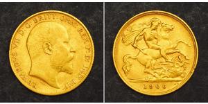 1/2 Sovereign Vereinigtes Königreich von Großbritannien und Irland (1801-1922) Gold Eduard VII (1841-1910)