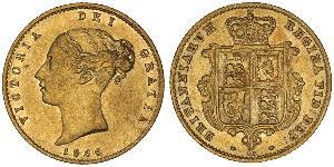 1/2 Sovereign Vereinigtes Königreich von Großbritannien und Irland (1801-1922) Gold Victoria (1819 - 1901)