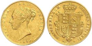 1/2 Sovereign Vereinigtes Königreich von Großbritannien und Irland (1801-1922) Gold Victoria (1819 - 1901)
