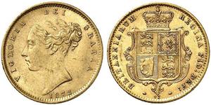 1/2 Sovereign Vereinigtes Königreich von Großbritannien und Irland (1801-1922) Gold Victoria (1819 - 1901)