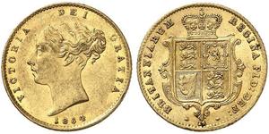 1/2 Sovereign Vereinigtes Königreich von Großbritannien und Irland (1801-1922) Gold Victoria (1819 - 1901)