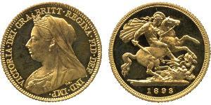 1/2 Sovereign Vereinigtes Königreich von Großbritannien und Irland (1801-1922) Gold Victoria (1819 - 1901)