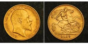 1/2 Sovereign Vereinigtes Königreich von Großbritannien und Irland (1801-1922) Gold Eduard VII (1841-1910)