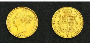 1/2 Sovereign Vereinigtes Königreich von Großbritannien und Irland (1801-1922) Gold Victoria (1819 - 1901)