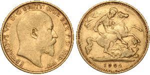 1/2 Sovereign Vereinigtes Königreich von Großbritannien und Irland (1801-1922) Gold Eduard VII (1841-1910)