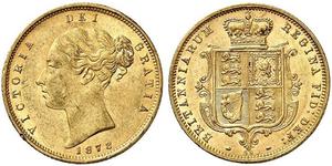 1/2 Sovereign Vereinigtes Königreich von Großbritannien und Irland (1801-1922) Gold Victoria (1819 - 1901)