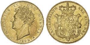 1/2 Sovereign Vereinigtes Königreich von Großbritannien und Irland (1801-1922) Gold Georg IV (1762-1830)