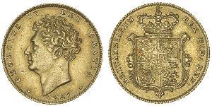 1/2 Sovereign Vereinigtes Königreich von Großbritannien und Irland (1801-1922) Gold Georg IV (1762-1830)
