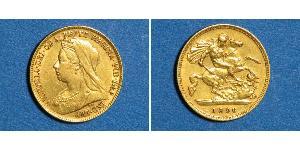 1/2 Sovereign Vereinigtes Königreich von Großbritannien und Irland (1801-1922) Gold Victoria (1819 - 1901)