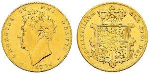 1/2 Sovereign Vereinigtes Königreich von Großbritannien und Irland (1801-1922) Gold Georg IV (1762-1830)