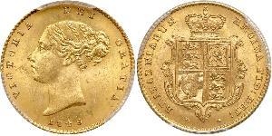 1/2 Sovereign Vereinigtes Königreich von Großbritannien und Irland (1801-1922) Gold Victoria (1819 - 1901)