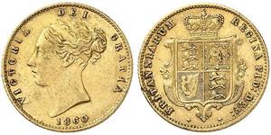1/2 Sovereign Vereinigtes Königreich von Großbritannien und Irland (1801-1922) Gold Victoria (1819 - 1901)