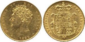 1/2 Sovereign Vereinigtes Königreich von Großbritannien und Irland (1801-1922) Gold Georg IV (1762-1830)