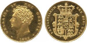1/2 Sovereign Vereinigtes Königreich von Großbritannien und Irland (1801-1922) Gold Georg IV (1762-1830)