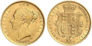 1/2 Sovereign Vereinigtes Königreich von Großbritannien und Irland (1801-1922) Gold Victoria (1819 - 1901)