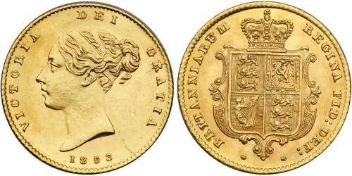1/2 Sovereign Vereinigtes Königreich von Großbritannien und Irland (1801-1922) Gold Victoria (1819 - 1901)