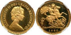 1/2 Sovereign Feriind Kiningrik (1922-) Or Elizabeth II (1926-2022)
