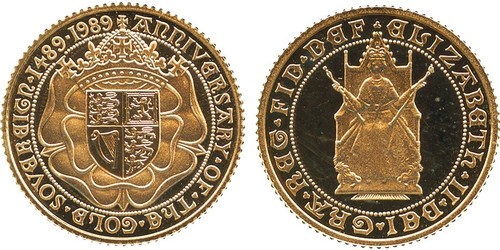 1/2 Sovereign Feriind Kiningrik (1922-) Or Elizabeth II (1926-2022)