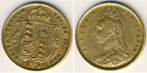 1/2 Sovereign Royaume-Uni Or Victoria (1819 - 1901)