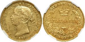 1/2 Sovereign Ôstralie (1788 - 1939) Or Victoria (1819 - 1901)