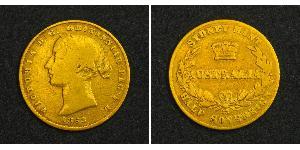 1/2 Sovereign Ôstralie (1788 - 1939) Or Victoria (1819 - 1901)