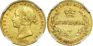 1/2 Sovereign Australia (1788 - 1939) Oro Vittoria (1819 - 1901)