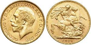 1/2 Sovereign Australia (1788 - 1939) Oro Jorge V (1865-1936)