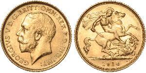 1/2 Sovereign Australia (1788 - 1939) Oro Jorge V (1865-1936)