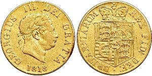 1/2 Sovereign Regno Unito di Gran Bretagna e Irlanda (1801-1922) Oro Giorgio III (1738-1820)