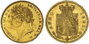1/2 Sovereign Regno Unito di Gran Bretagna e Irlanda (1801-1922) Oro Giorgio IV (1762-1830)