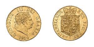 1/2 Sovereign Regno Unito di Gran Bretagna e Irlanda (1801-1922) Oro Giorgio III (1738-1820)