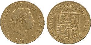 1/2 Sovereign Regno Unito di Gran Bretagna e Irlanda (1801-1922) Oro Giorgio III (1738-1820)