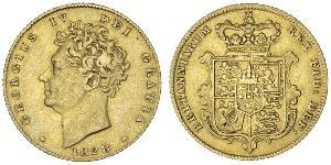 1/2 Sovereign Regno Unito di Gran Bretagna e Irlanda (1801-1922) Oro Giorgio IV (1762-1830)