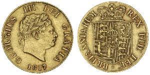 1/2 Sovereign Regno Unito di Gran Bretagna e Irlanda (1801-1922) Oro Giorgio III (1738-1820)